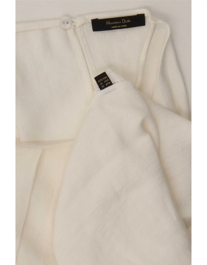 Ženska majica s halterima Massimo Dutti UK 6 XS bijela