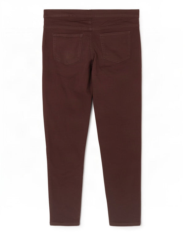 Marks & Spencer ženske jegging traperice UK 18 XL W36 L27 Smeđi pamuk