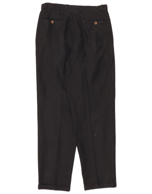 Vintage muške chino hlače s klinovima IT 50 Large W32 L32 crni lan