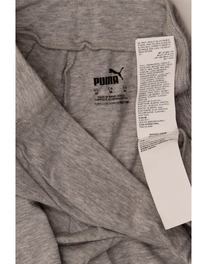 Puma ženske grafičke tajice UK 14 srednje sive pamučne