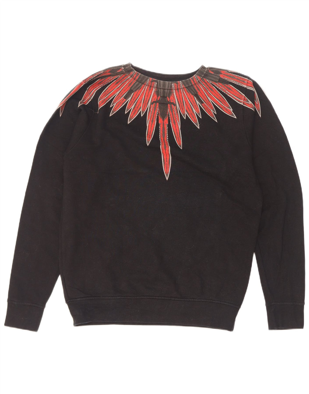 Marcelo Burlon muški džemper s apstraktnim uzorkom XS crni pamuk