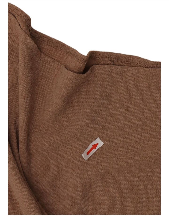 Zara ženski gornji dio bluze 1/2 rukava UK 10 Small Brown