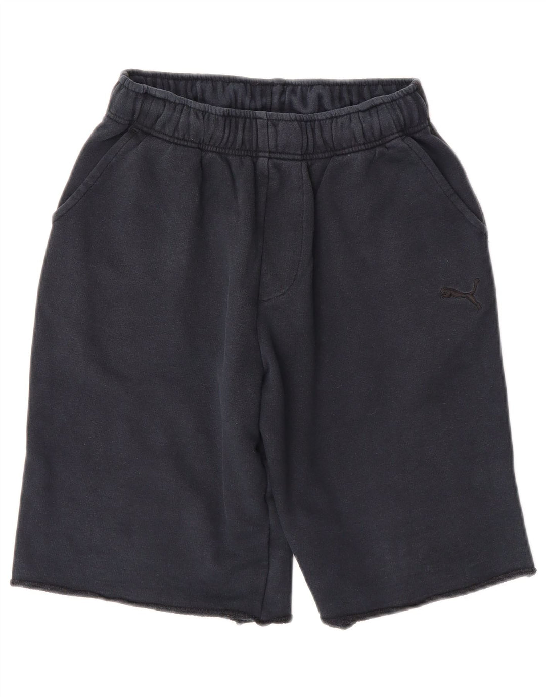 PUMA Mens Sport Shorts Small  Navy Blue Cotton