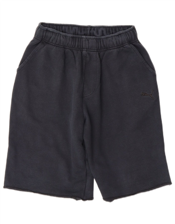 PUMA Mens Sport Shorts Small  Navy Blue Cotton