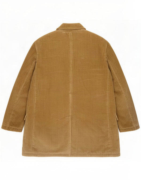 Facis Mens Corduroy Windbreaker Coat IT 48 Medium Beige Cotton Classic