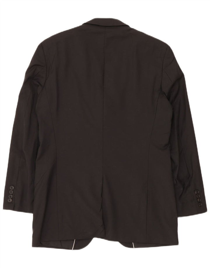 Vintage ženski sako sa 2 gumba US 40 Velika crna djevičanska vuna