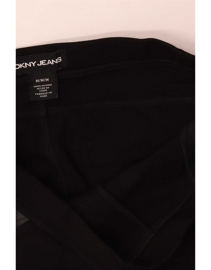 Dkny ženske uske ležerne hlače srednje veličine W30 L29 crna viskoza