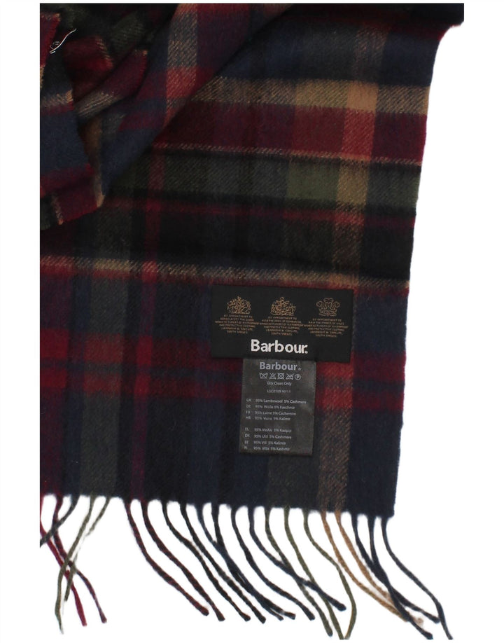 Barbour muški pravokutni šal jedne veličine, klasičan, karirani, od janjeće vune