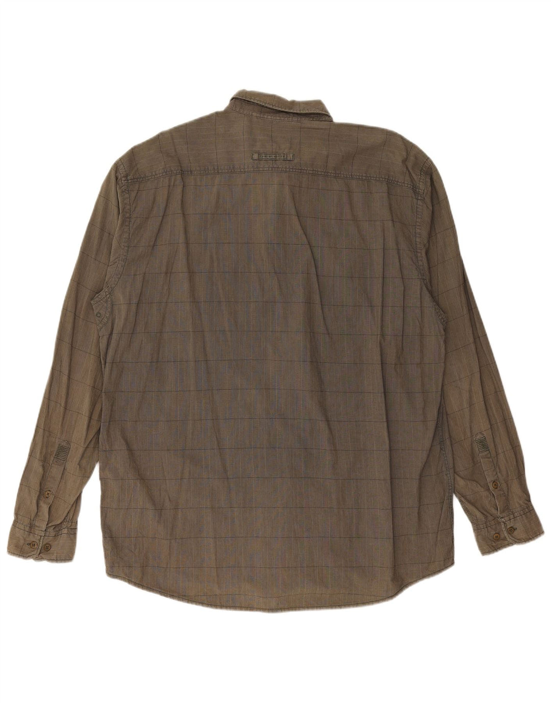 CAMEL ACTIVE muška majica standardnog kroja XL kaki karirani pamuk