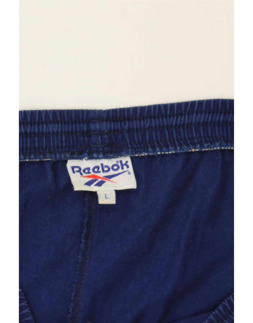 REEBOK Mens Tracksuit Trousers Large  Navy Blue Cotton Vintage Reebok and Second-Hand Reebok from Messina Hembry 