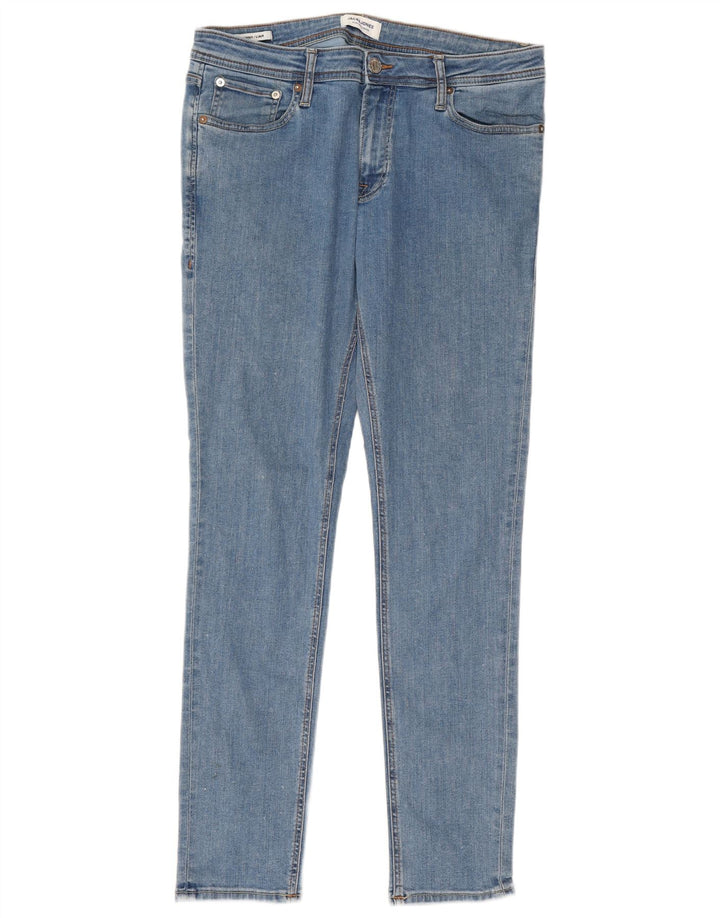 JACK & JONES Muške uske traperice Liam W34 L32 Plava