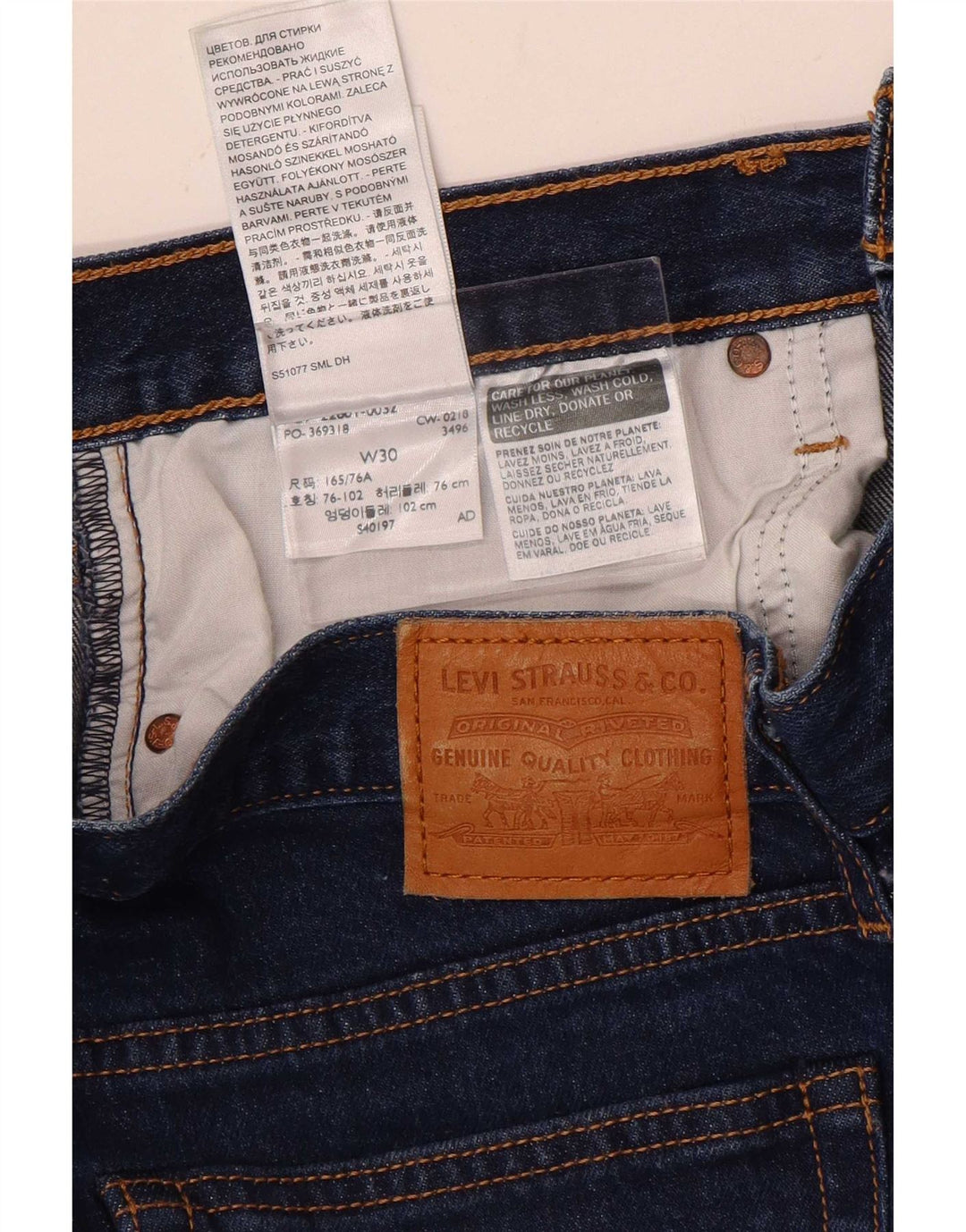 Levi's ženske skraćene traperice Wedgie W30 L26 plavi pamuk