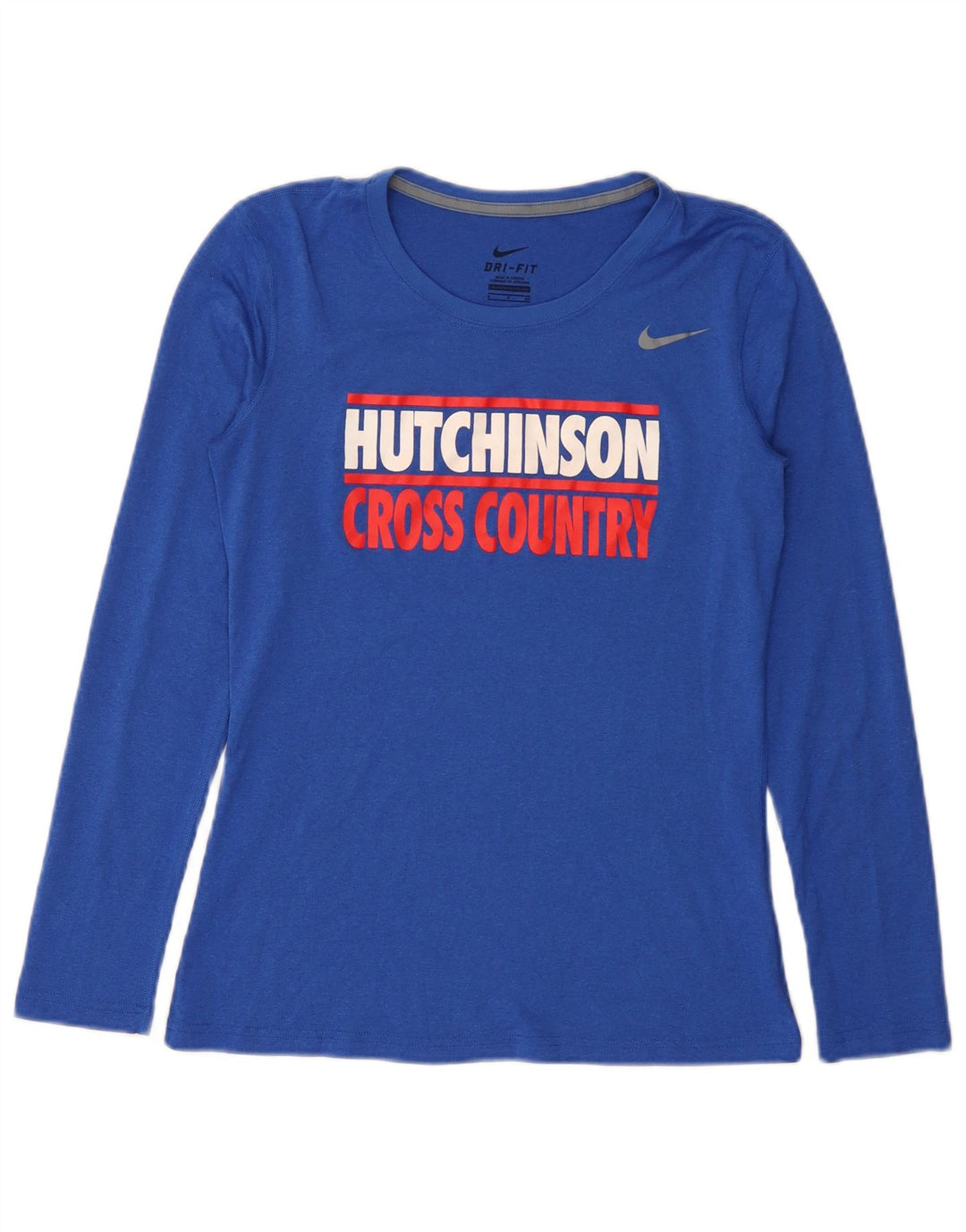 Nike Ženska Hutchinson majica dugih rukava UK 10 Mali plavi poliester