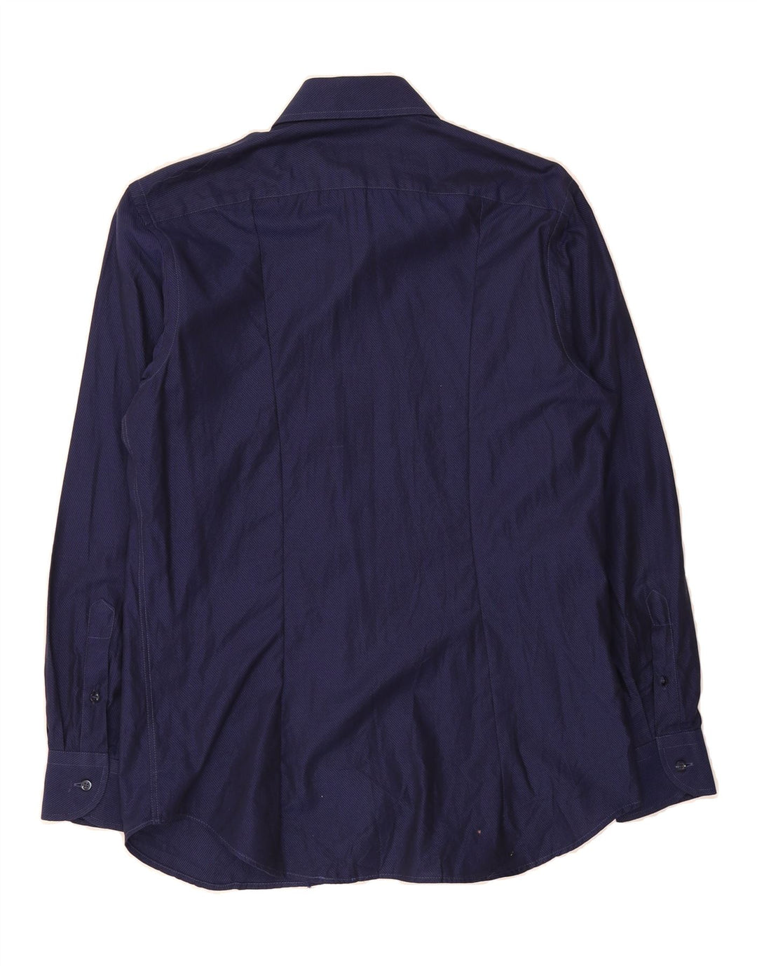 ROCCOBAROCCO Mens Shirt Size 15 Medium Navy Blue Cotton Vintage Roccobarocco and Second-Hand Roccobarocco from Messina Hembry 