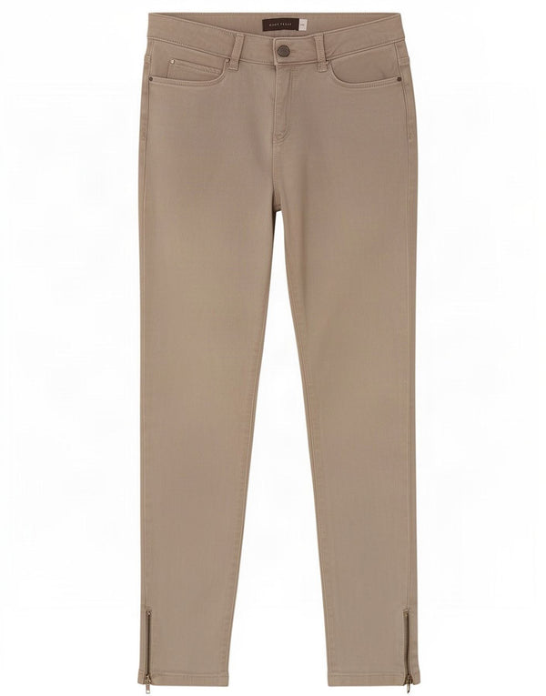 MINT VELVET Ženske skraćene uske traperice UK 10 male W26 L25 sivi pamuk