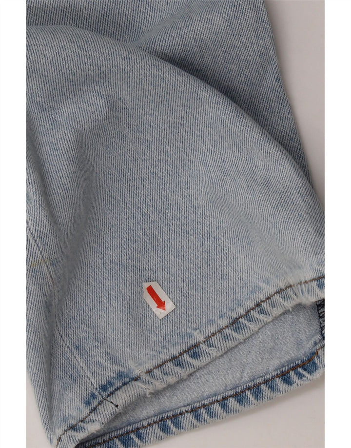Levi's ženske ravne traperice s prsnim košem W25 L29 plavi pamuk