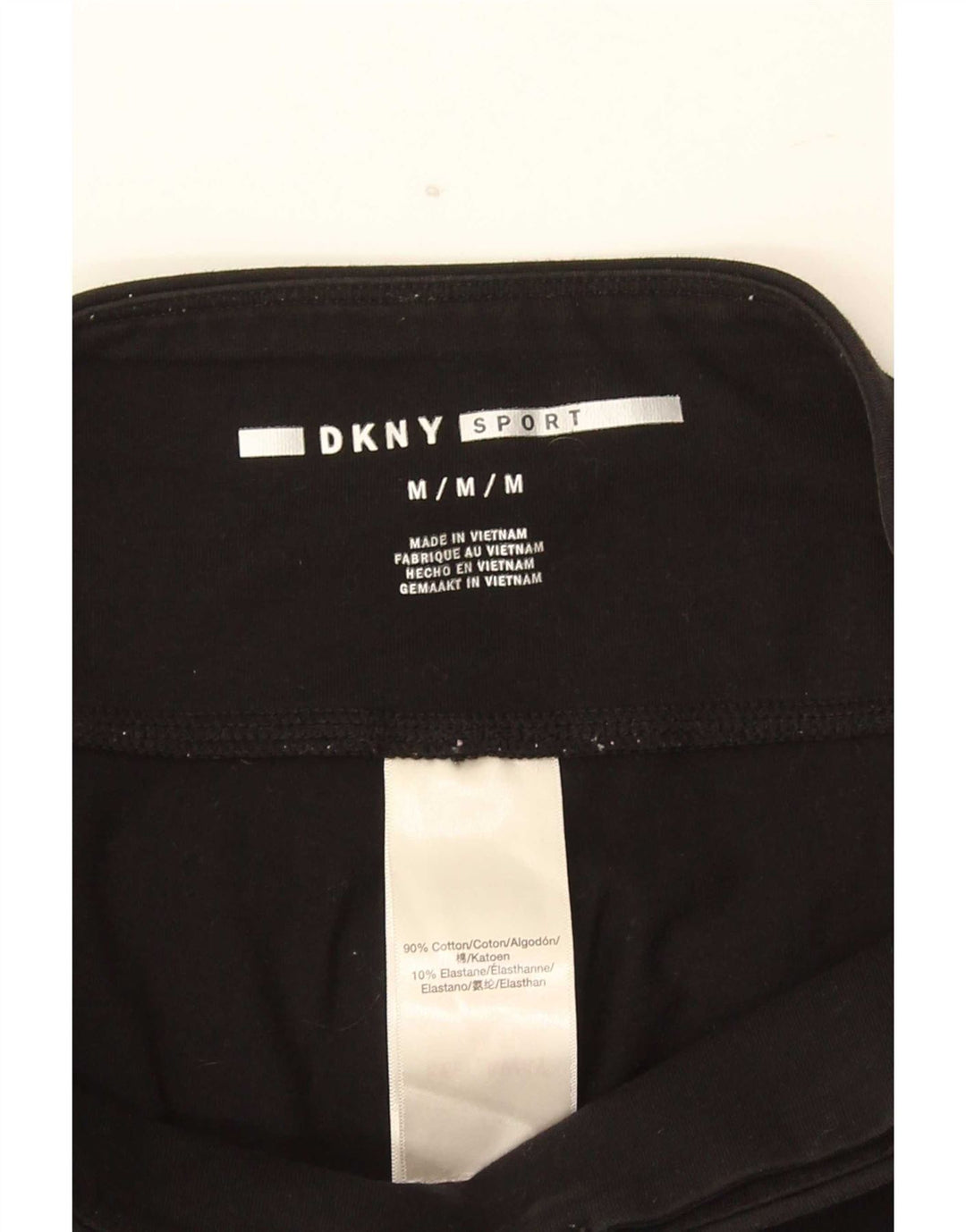 Dkny Ženske kratke grafičke tajice UK 12 Srednje crni pamuk