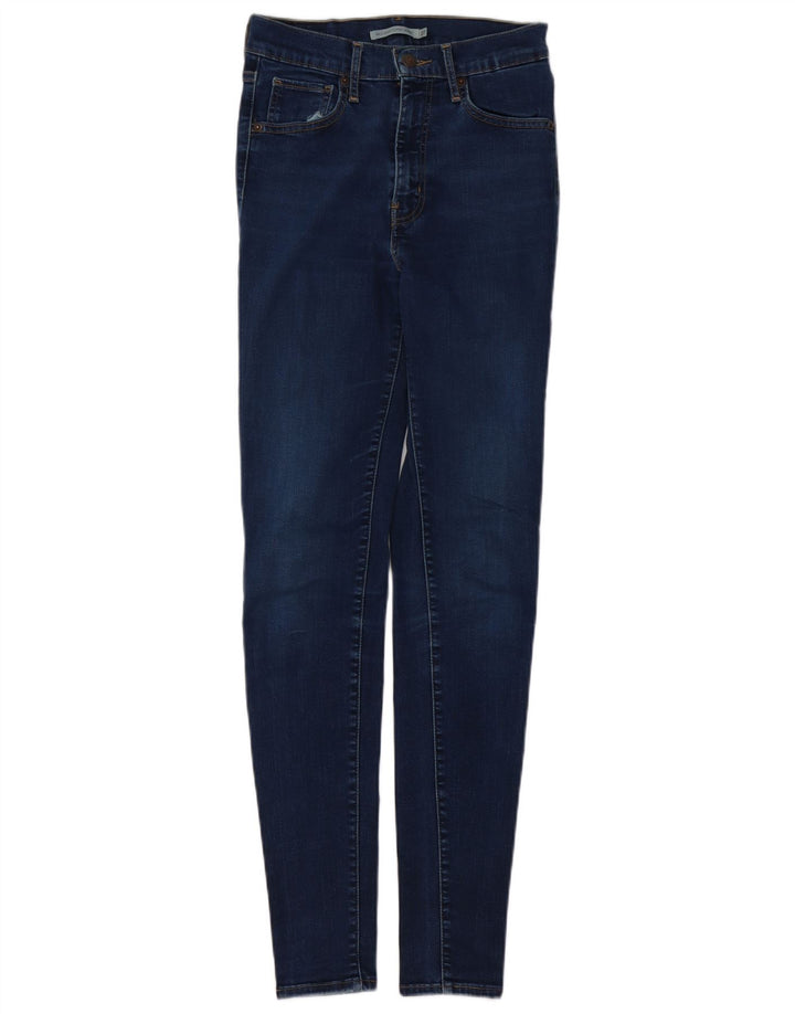 LEVI'S Ženske Mile High Super Skinny traperice W27 L32 tamnoplavi pamuk