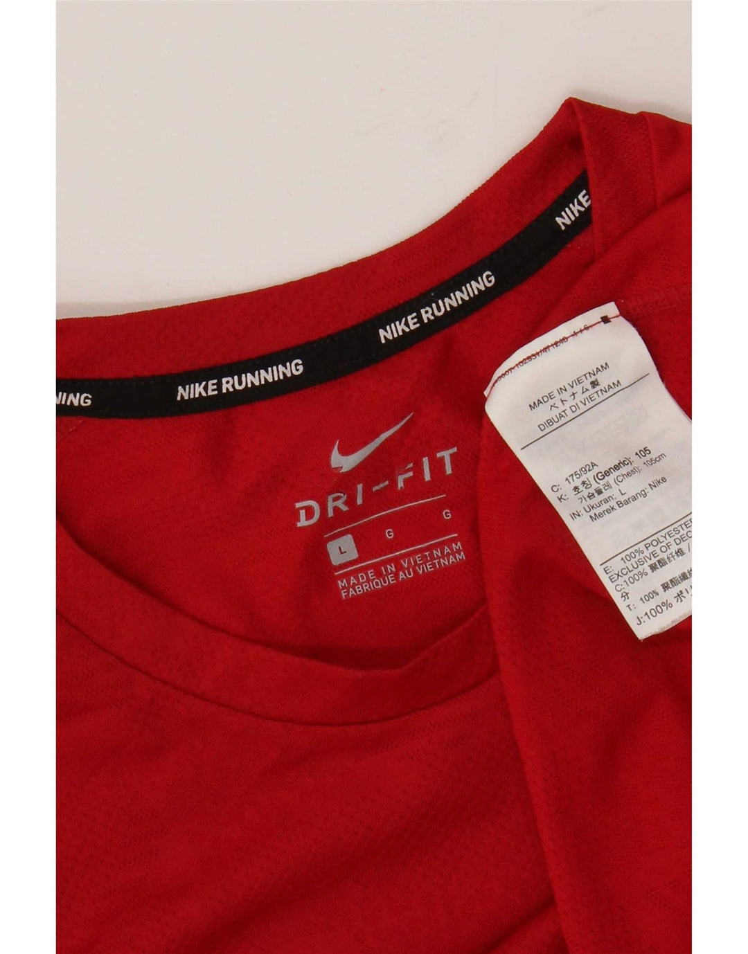 Nike Dri Fit majica kratkih rukava velika crvena poliester