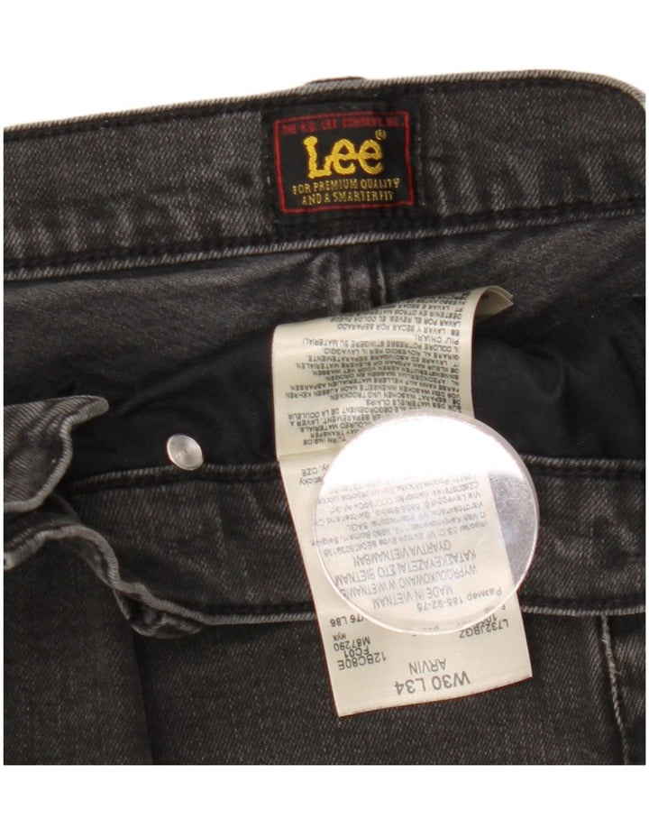 Lee Mens Arvin Slim Jeans W30 L34 crni pamuk