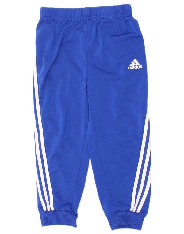 Adidas trenirka za dječake, hlače za trčanje 2-3 godine, plavi poliester