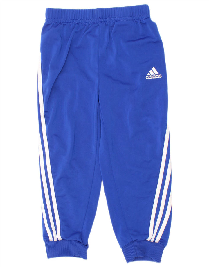 Adidas trenirka za dječake, hlače za trčanje 2-3 godine, plavi poliester