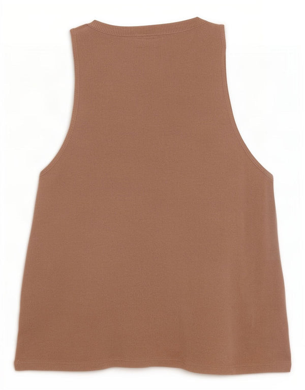 Zara ženski kardigan pulover bez rukava UK 10 Mala bež viskoza