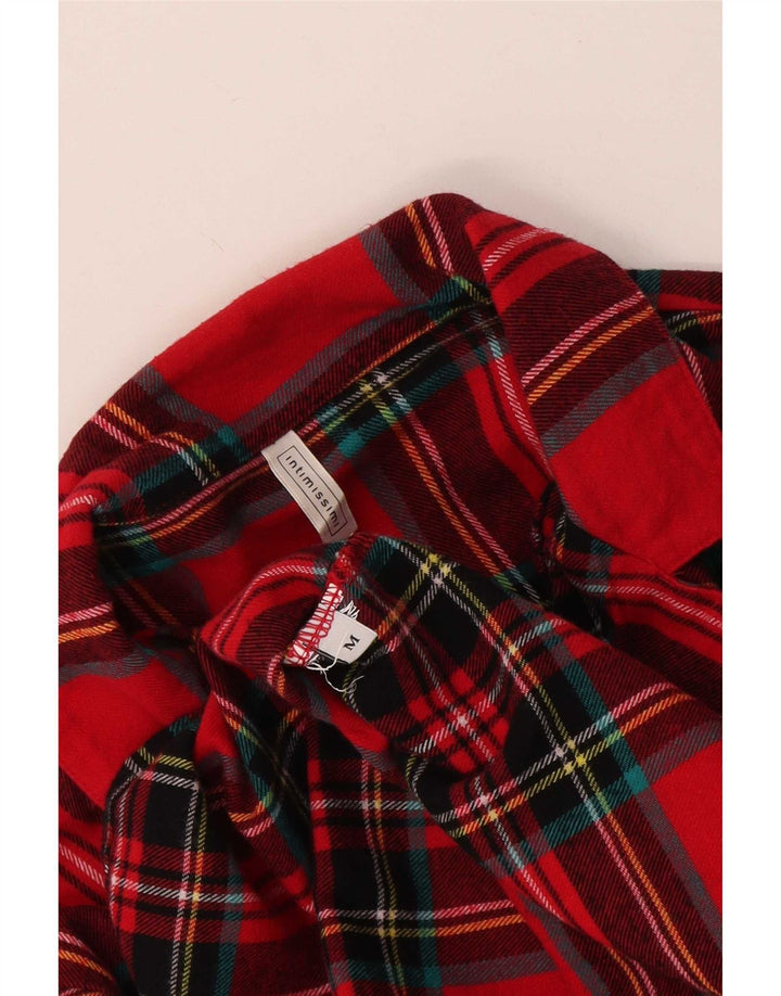 Intimissimi ženska flanelska košulja UK 12 srednje crvene karirane