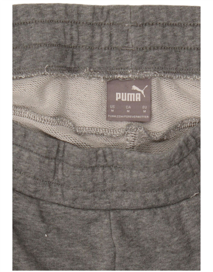 Puma muške trenirke Hlače Joggers srednje sivi flekasti pamuk