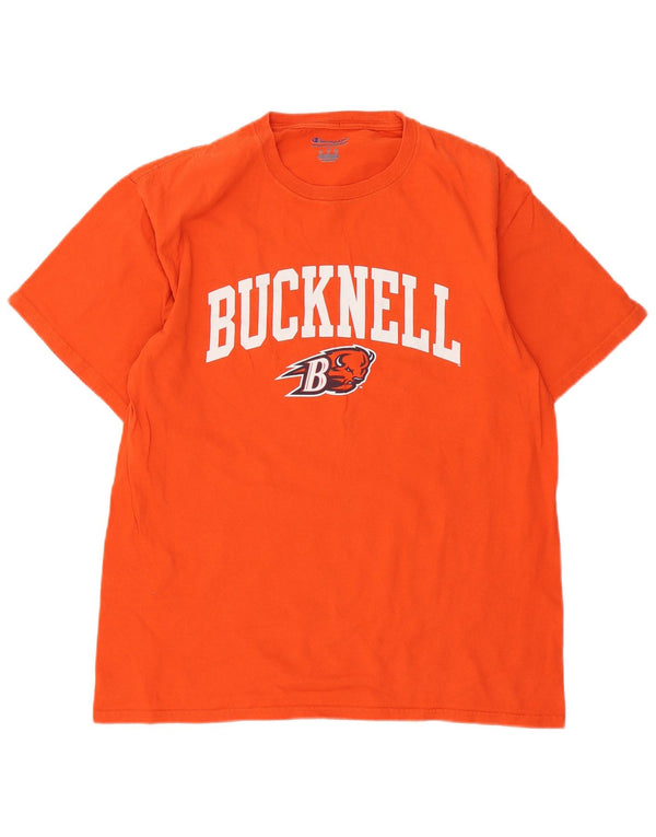 Velika narančasta muška majica s kratkim rukavima Bucknell Bison Football