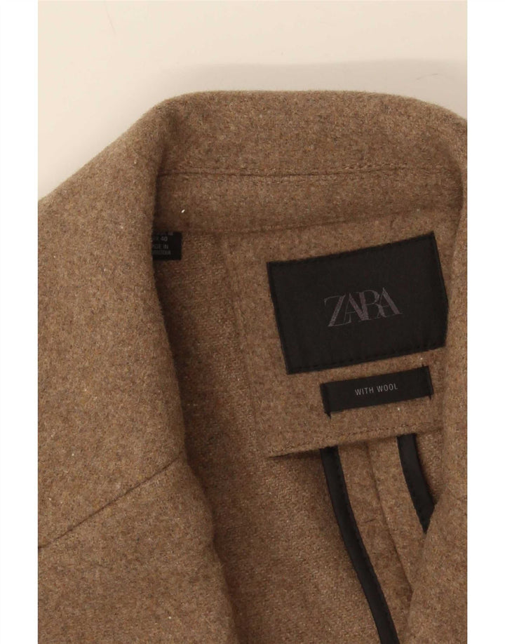 Zara muški kaput UK 38 srednje bež vune