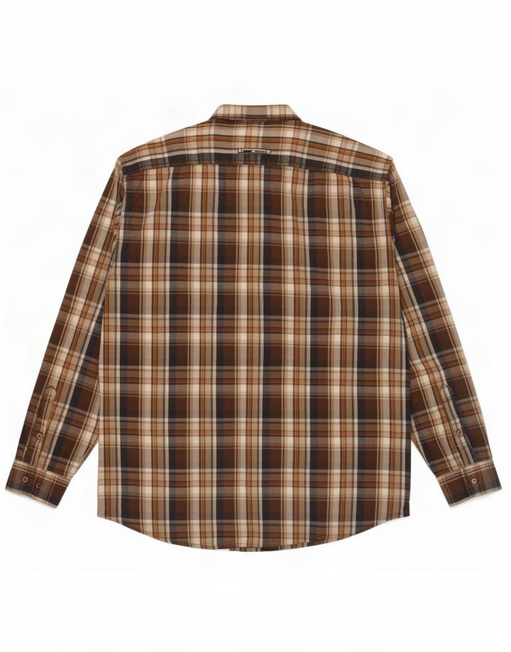 Camel Active muška košulja 2XL smeđi karirani pamuk