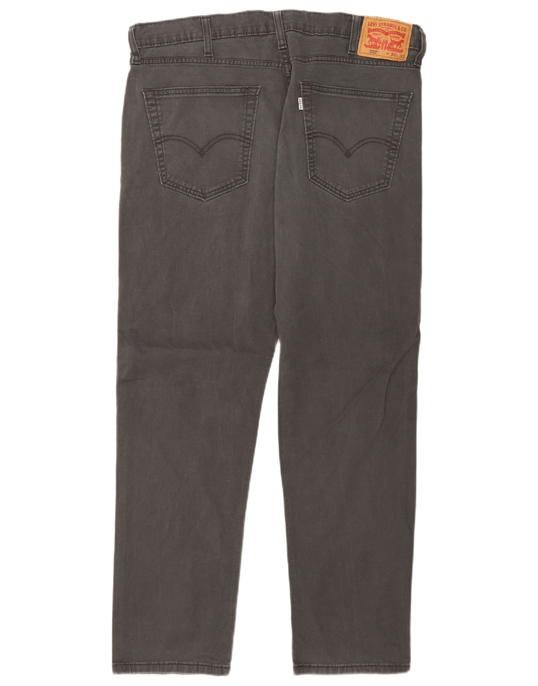 Levi's muške 502 sužene traperice W38 L32 sivi pamuk