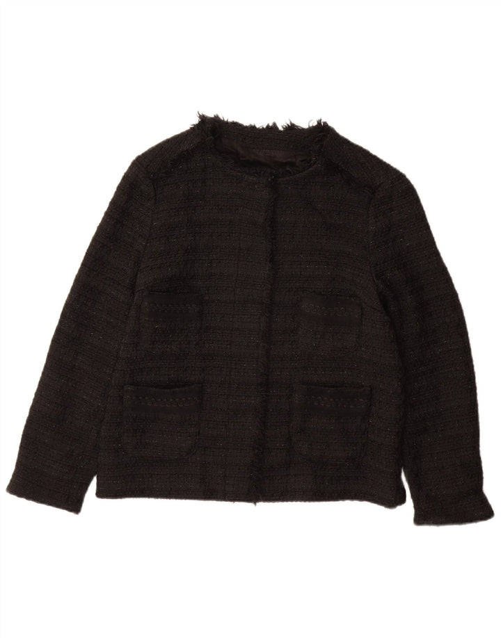 ZARA ženski sako jakna UK 12 srednje crna