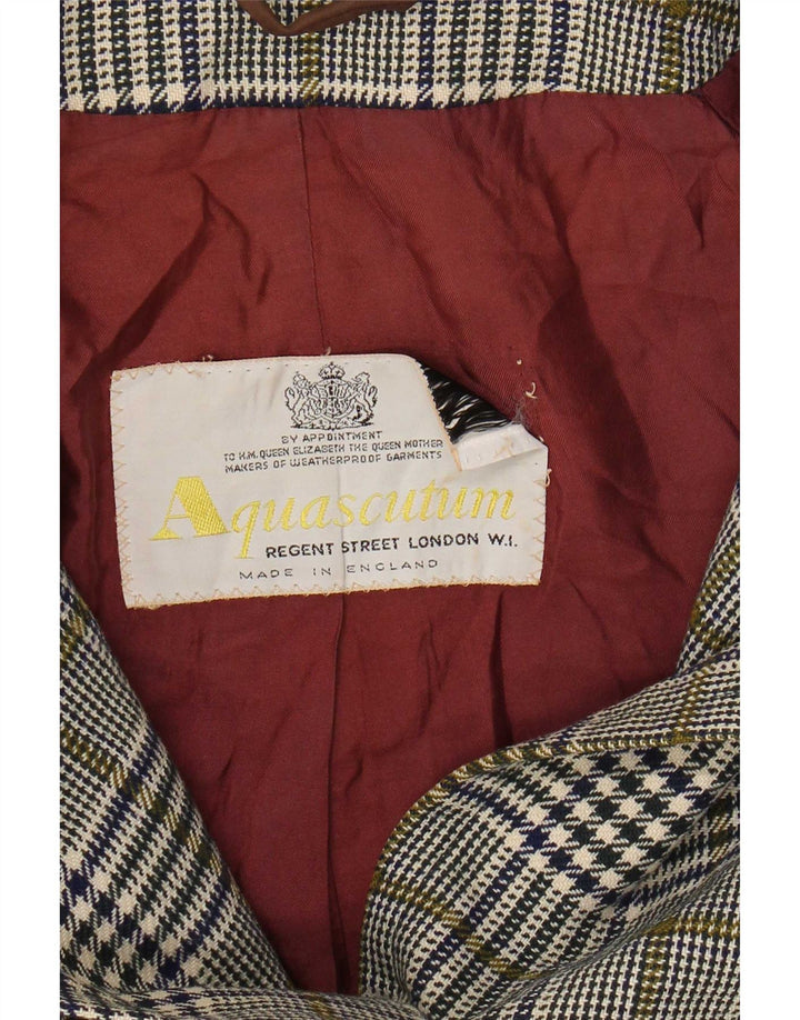 Aquascutum ženski kaput UK 14 Srednje siva hrskava zuba