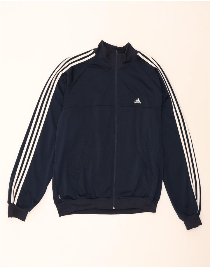 Adidas muška trenirka velika jakna od tamnoplavog poliestera