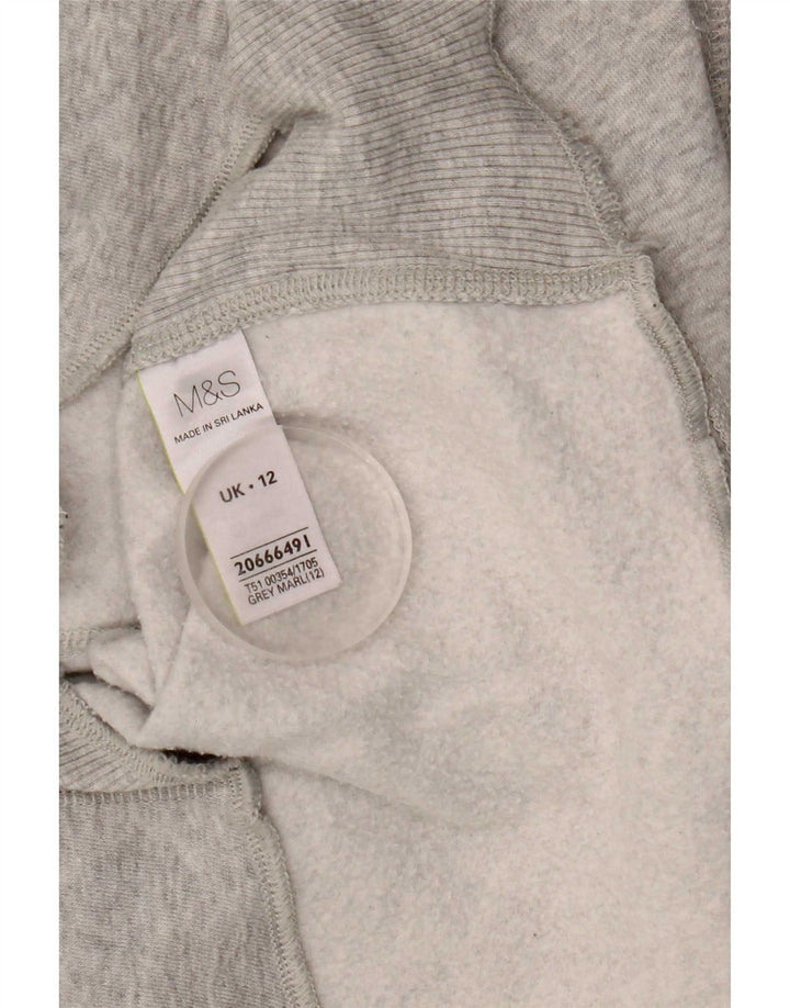 Marks & Spencer ženska majica s kapuljačom UK 12 srednje sivi pamuk