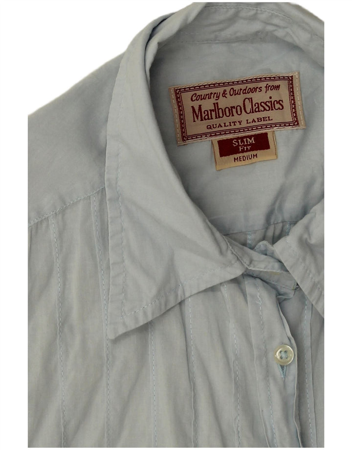 Marlboro Classics ženska uska košulja bez rukava UK 14 srednje plava