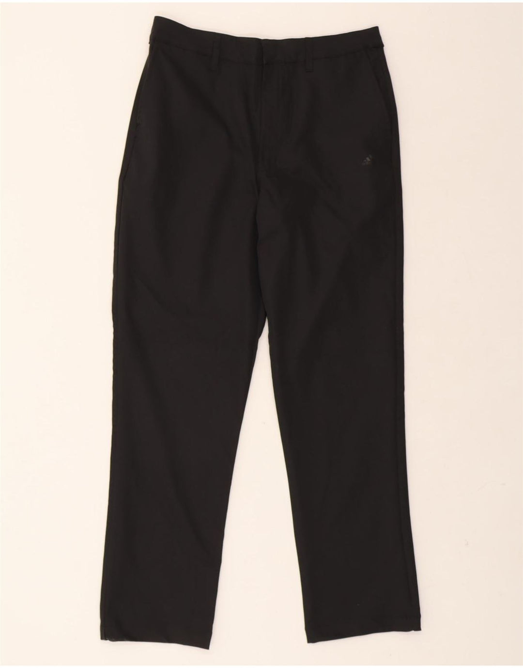 ADIDAS Mens Straight Chino Trousers Medium W34 L29 Black Polyester Vintage Adidas and Second-Hand Adidas from Messina Hembry 