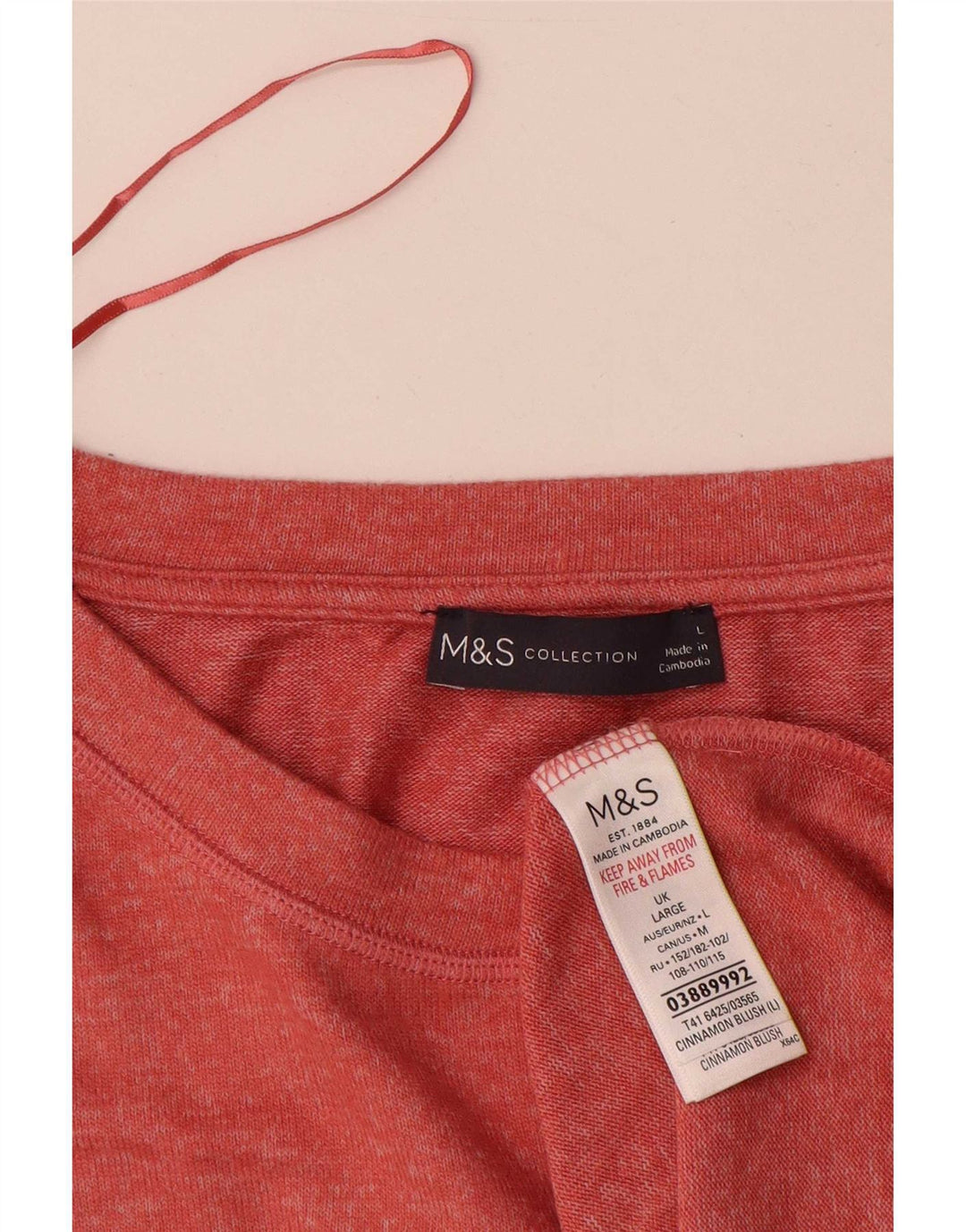 Marks & Spencer muška majica kratkih rukava Velika crvena viskoza