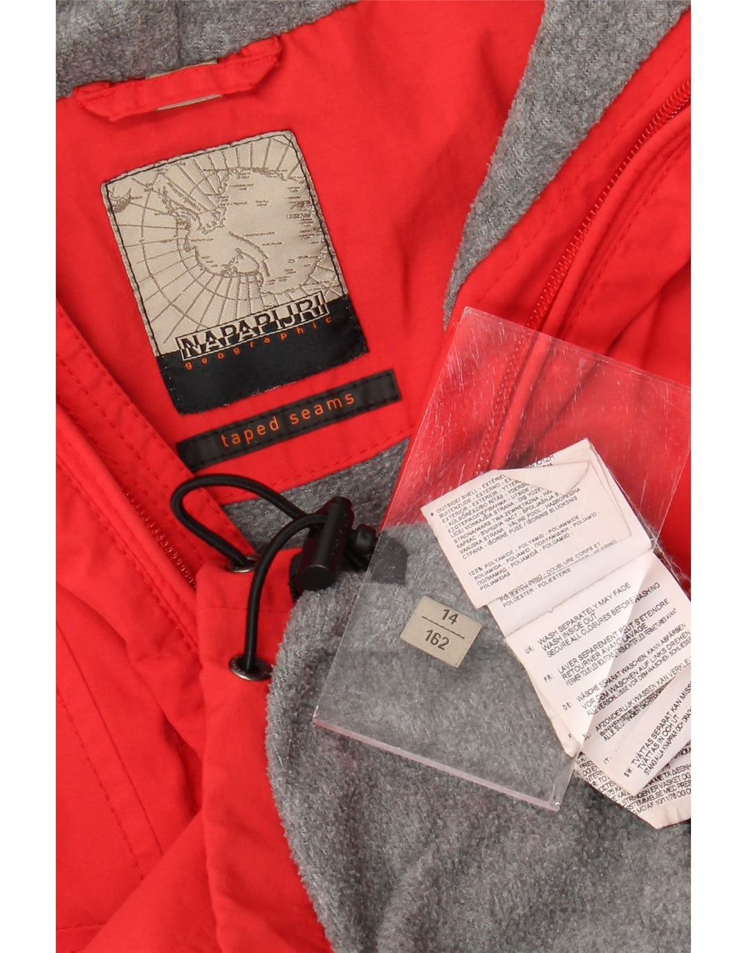 Napapijri Boys Geographic Graphic anorak jakna 13-14 godina crvena poliamid