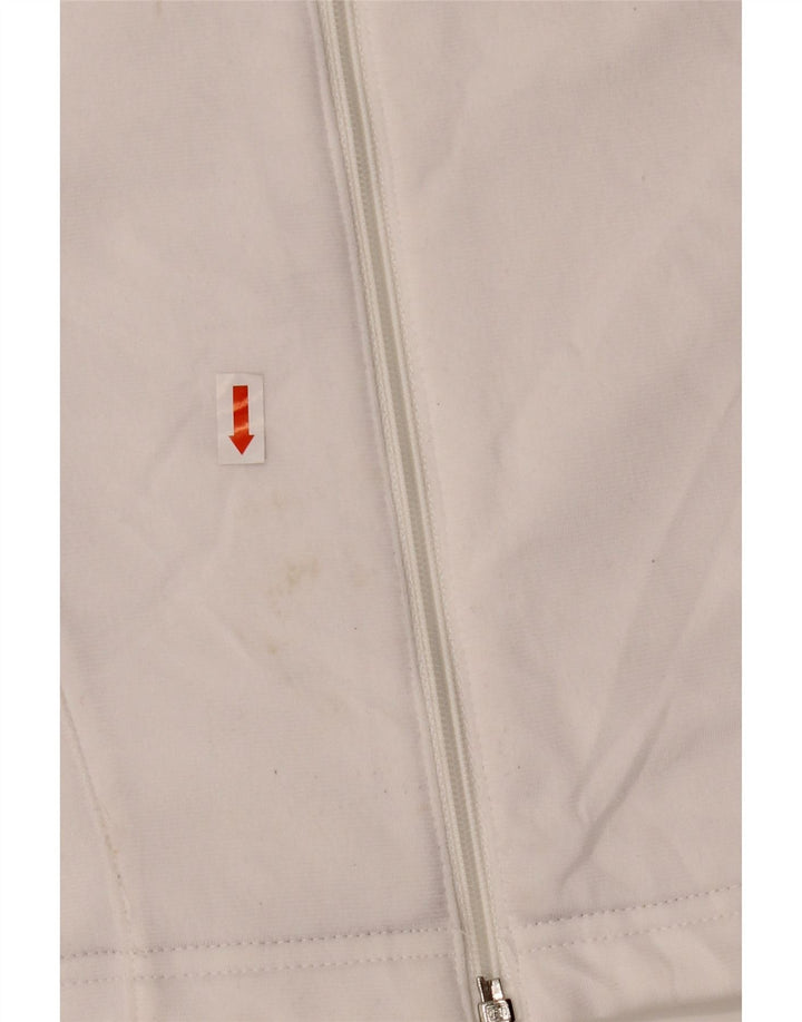 ADIDAS ženska gornja jakna trenirke UK 12 srednje bijele boje