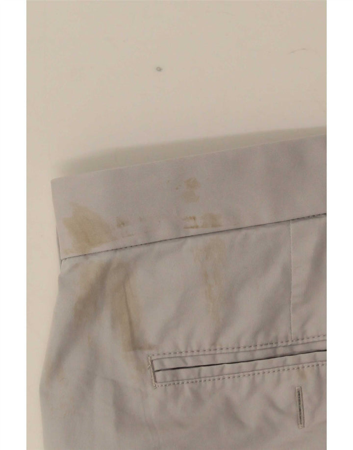 Marks & Spencer Mens Blue Harbor Chino kratke hlače W36 Veliki sivi pamuk