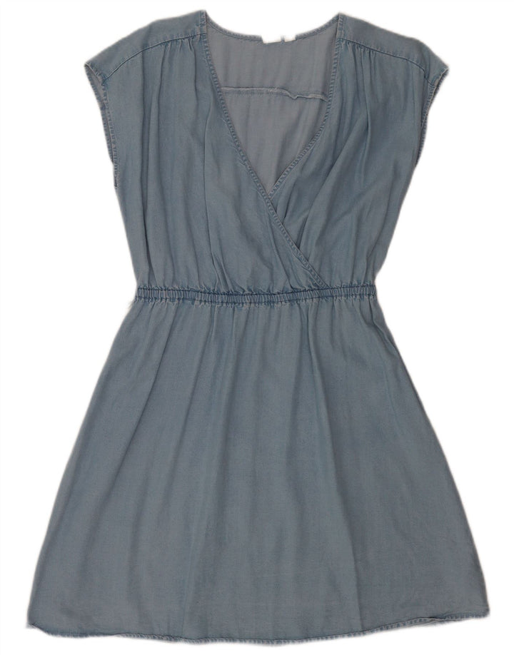 Gap ženska prevelika haljina od trapera UK 10 Small Blue Lyocell