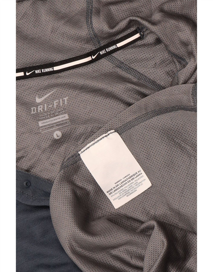 NIKE Ženska majica s kapuljačom Dri Fit Top UK 14 Large tamnoplava