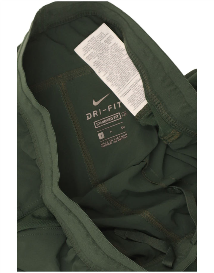 Nike Mens Dri Fit Standard Sport Shorts Small Green Poliester