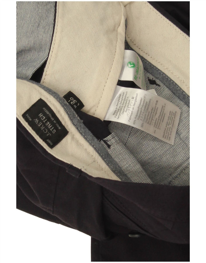 J. Crew muške rastezljive ravne chino hlače W31 L30 tamnoplavi poliester