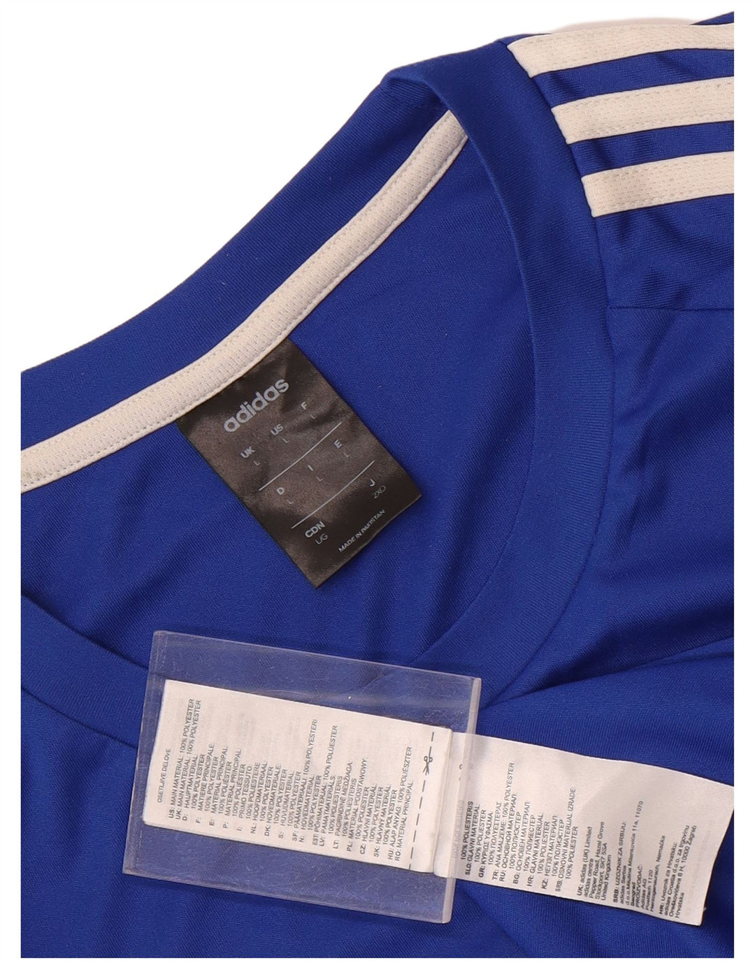 Adidas muška majica Climalite, veliki plavi poliester