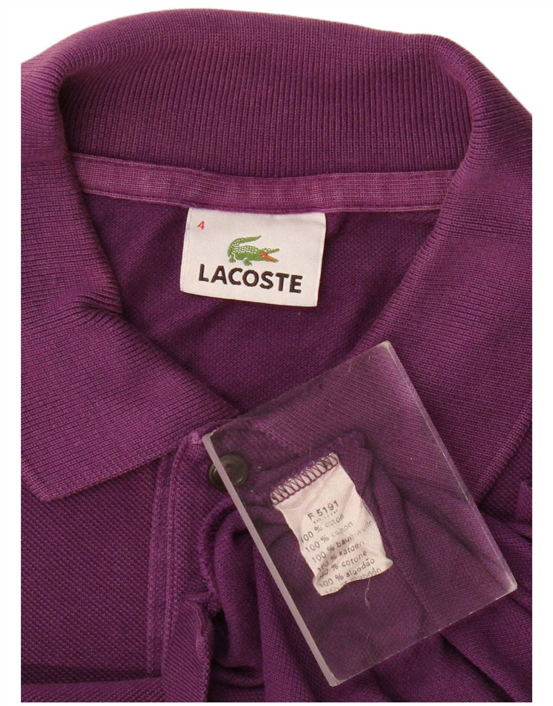 Lacoste muška polo majica veličine 4 srednje ljubičasta pamuk