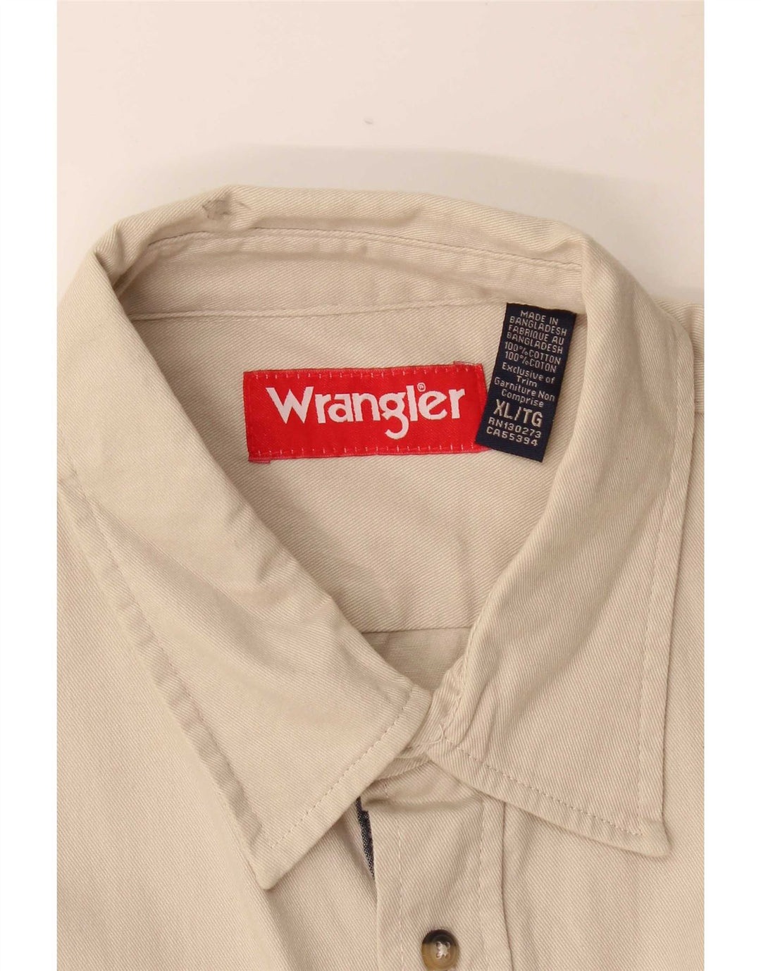 Wrangler muška košulja XL bež pamuk